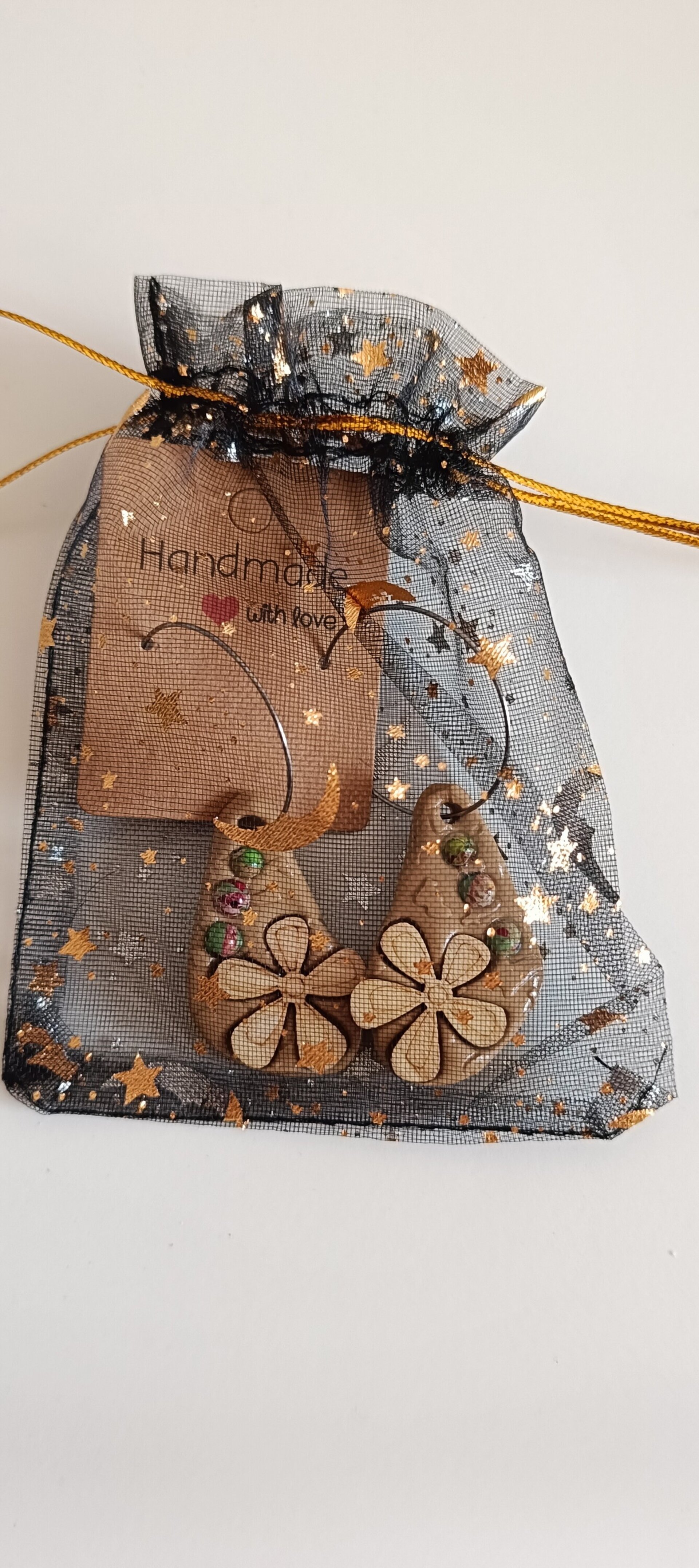 Flor madera y piedra - 2